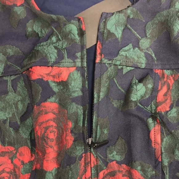 Nanette Lepore Rose Brocade Peplum Top - Picture 7 of 10